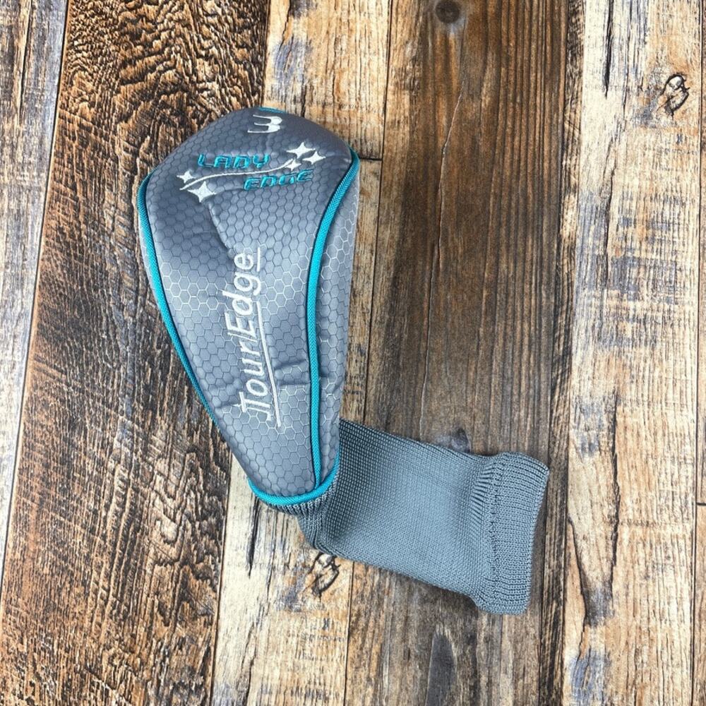 Tour Edge Lady Edge #3 Fairway Gray and Teal Golf Headcover